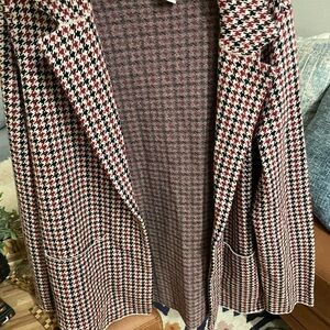 Sincerely Jules Houndstooth Sweater Blazer NWT! Make an offer!